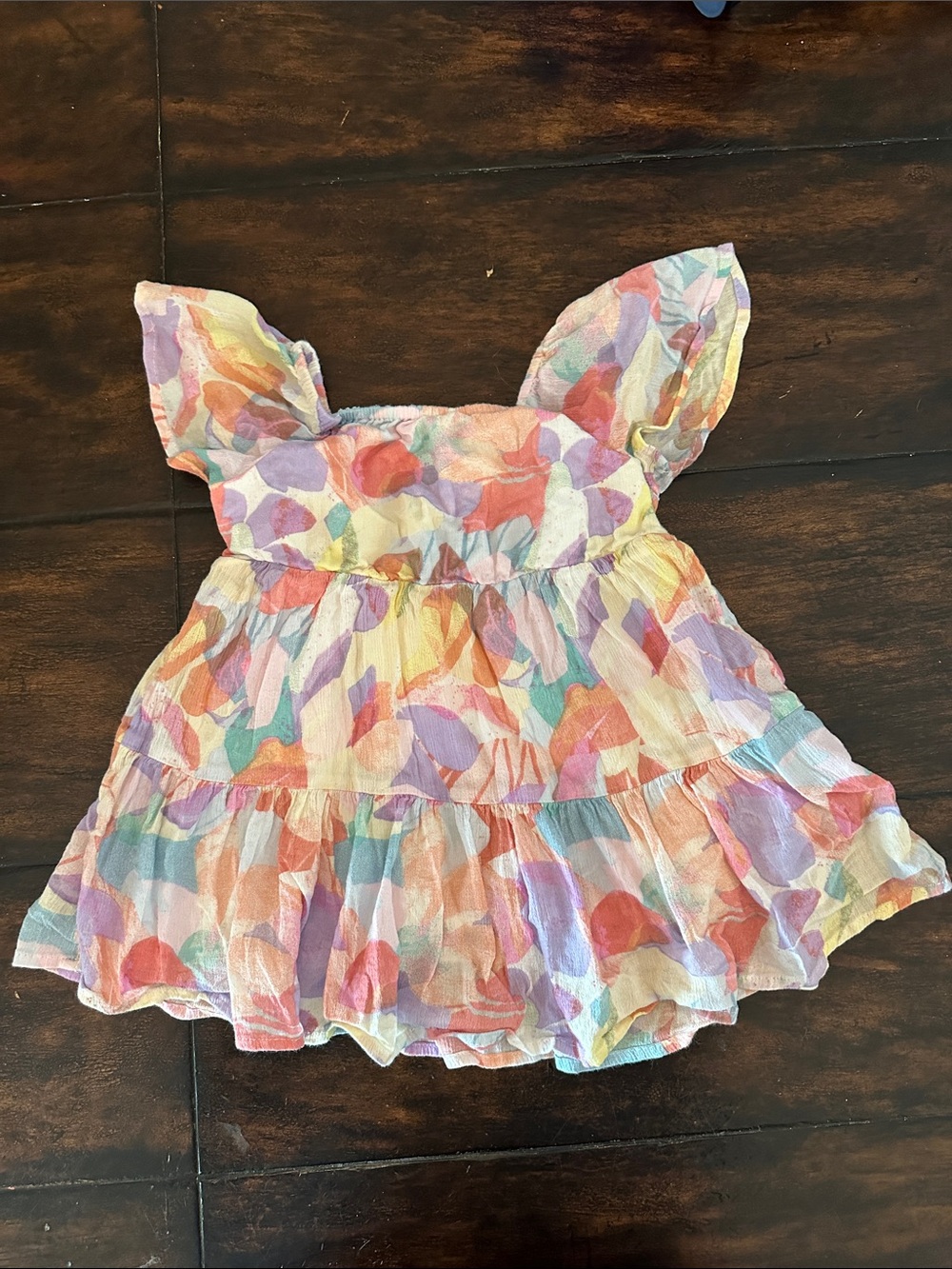 GAP Girls Multicolor Floral Cotton Dress